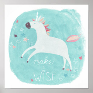 Magiskt Unicorn Squad - Gör en önskning Poster
