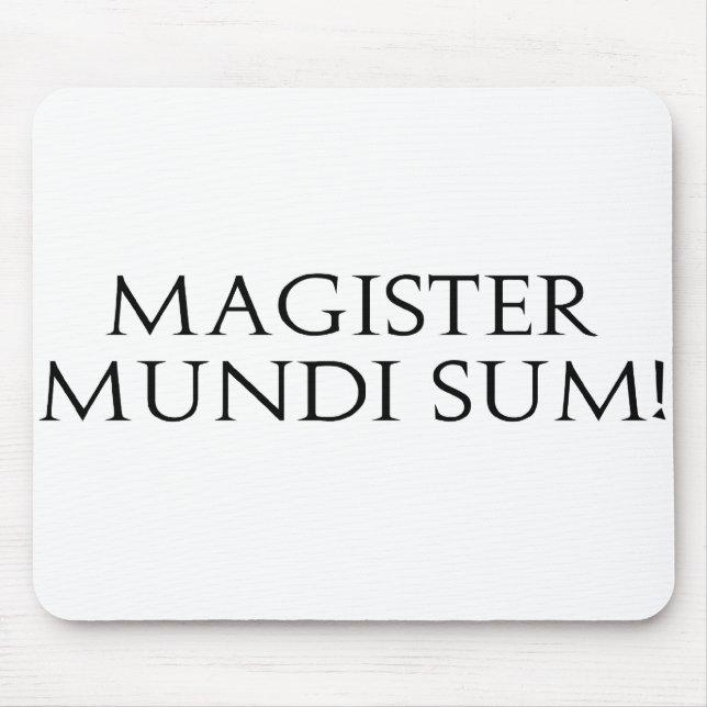 Magister Mundi summa! Mousepad Musmatta (Framsidan)
