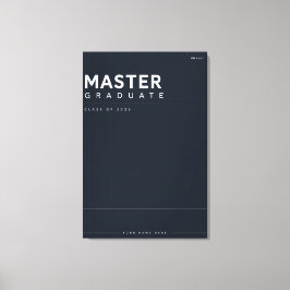 Magisteravgangspresent 2026 med anpassat namn canvastryck