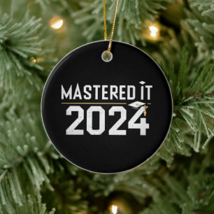 Magisterexamen Bemästrade Det 2024 Magisterexamen Julgransprydnad Keramik