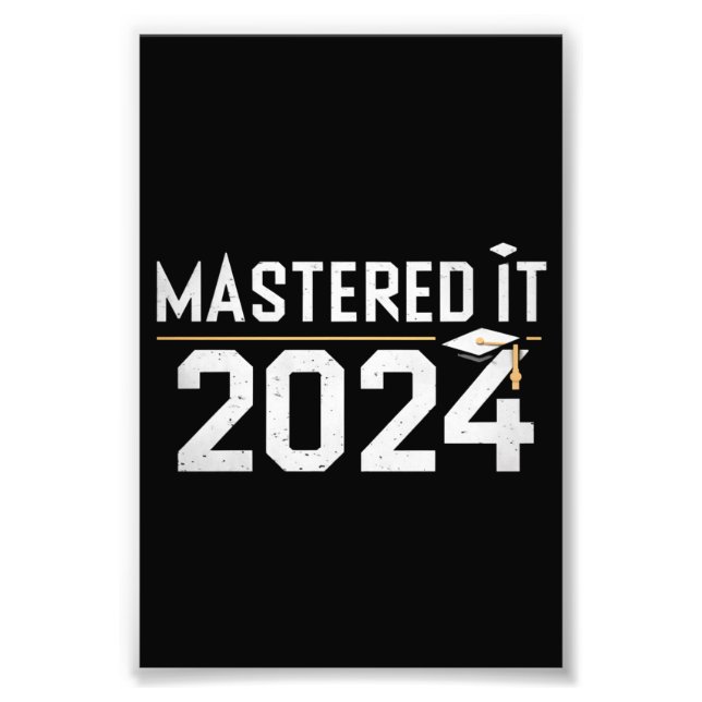 Magisterexamen Bemästrade Det 2024 Masterexamen  Fototryck (Framsidan)