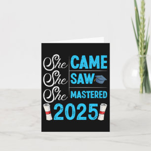 Magisterexamen, hon kom till Saw, 2025 flickor per Kort