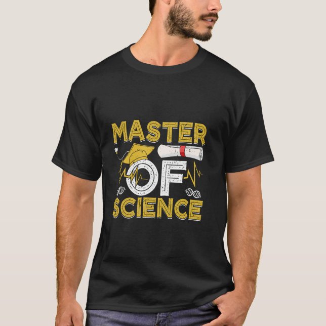 Magisterexamen MASTER OF SCIENCE Rollig master  T Shirt (Framsida)