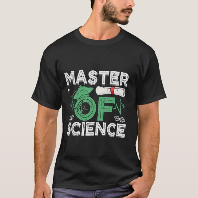 Magisterexamen MASTER OF SCIENCE Rollig master  T Shirt (Framsida)