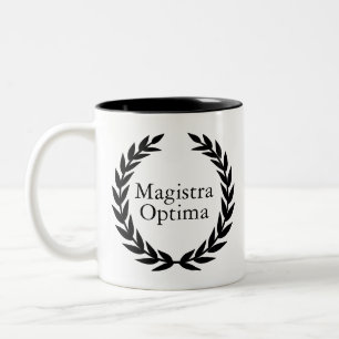 Magistra Optima Latin Teacher Två-Tonad Mugg