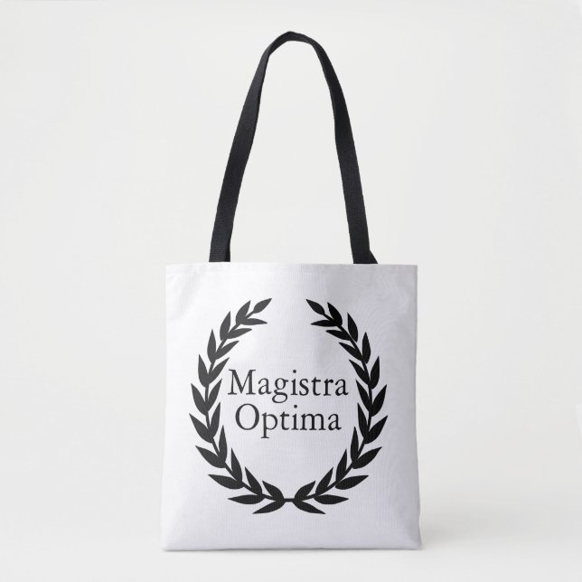 Magistra Optima Latin Teacher     Tygkasse (Framsida)
