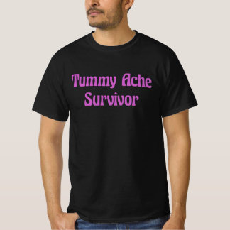 Magkänsla överlevare i varmt rosa rolig Citat T Shirt