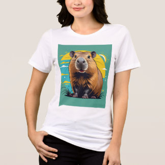 Maglietta Capibara Vintage T Shirt