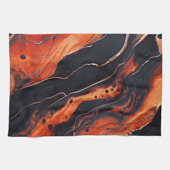 Magma Bloom Kökshandduk (Horisontell)