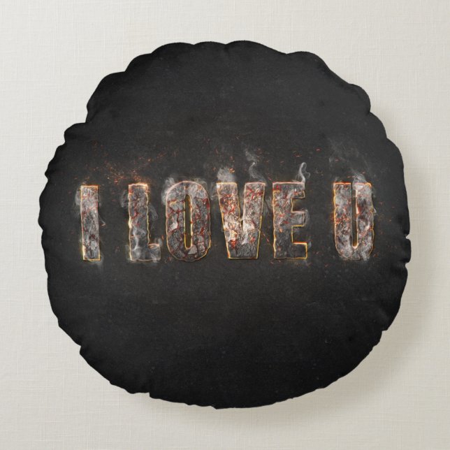 Magma-effekt Rund Kudde (Framsidan)