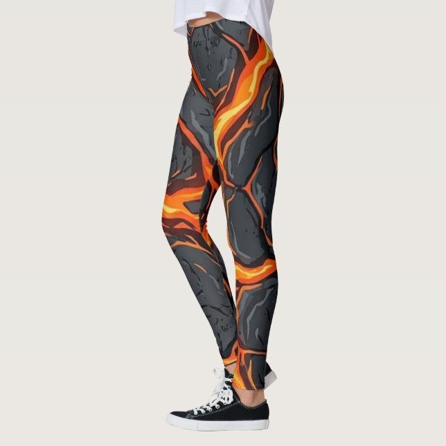 Magma Fissure Leggings - Pulse Mönster Dam (Vänster)