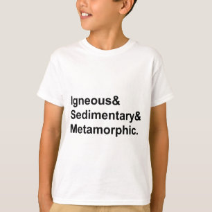 Magmatiska Sedimentära Metamorfa Bergarter Tröja