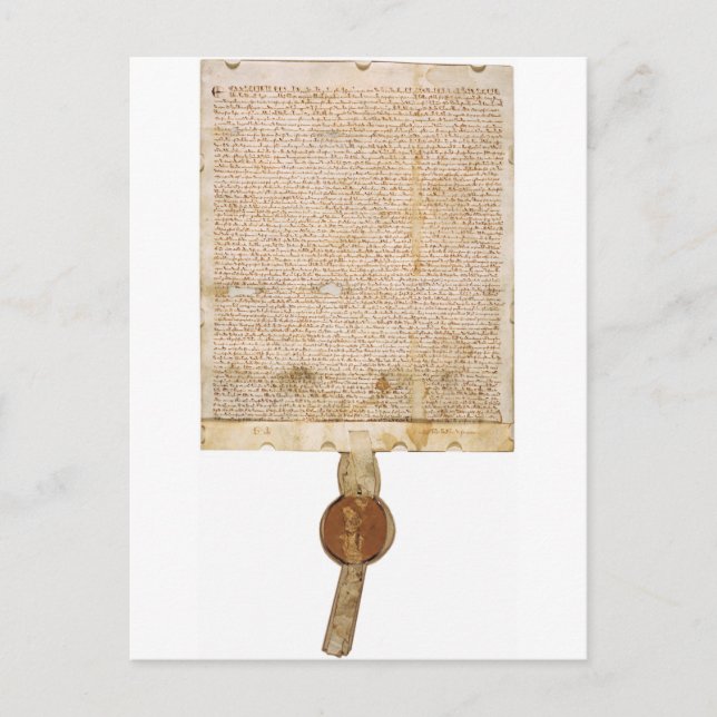 Magna Carta 1297, version Vykort (Framsida)