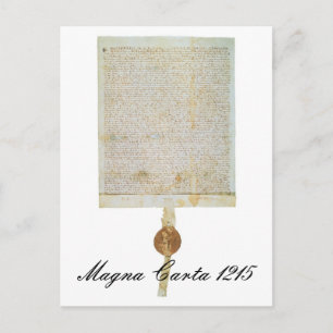 Magna Carta Libertatum - 1215 Vykort