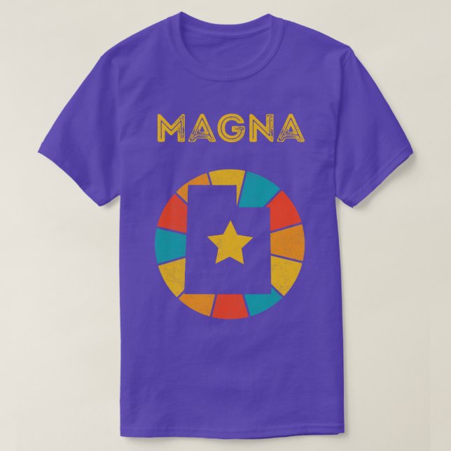 Magna Utah Vintage Distress Souvenir 1 T Shirt (Design framsida)