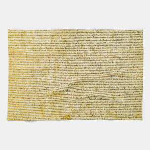 MagnaCarta text Kökshandduk