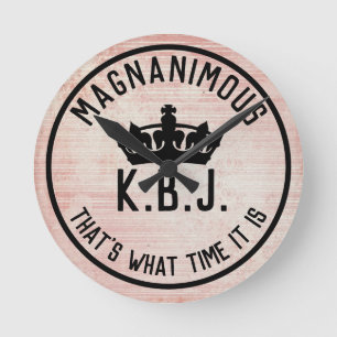 Magnanimisk KBJ-minnesmurklocka Rund Klocka
