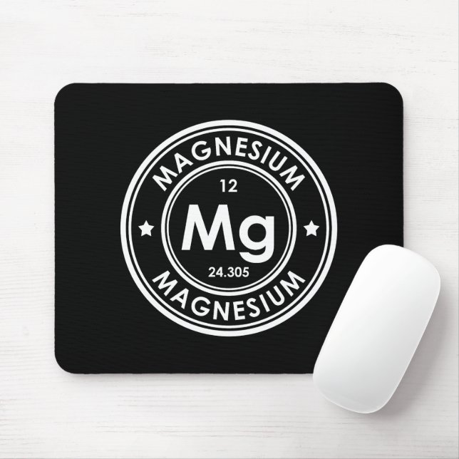Magnesium Inslag Black Mouse Pad Musmatta (Med mus)