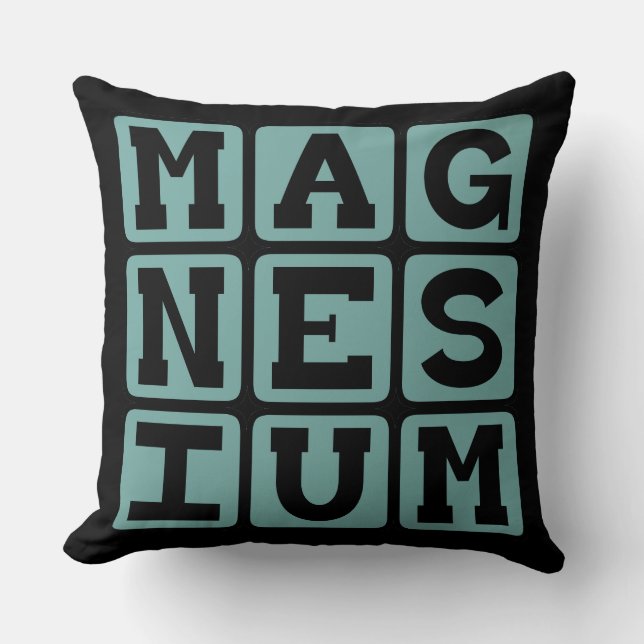 Magnesium, kemiskt element kudde (Framsida)