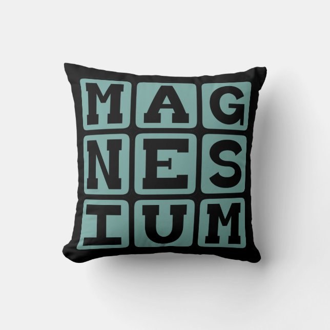 Magnesium, kemiskt element kudde (Framsida)