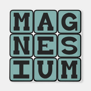 Magnesium, kemiskt element magnet