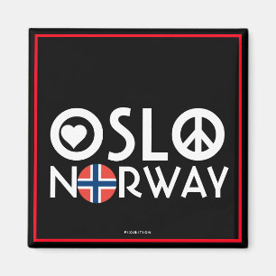 Magnet 4 för fred för Oslo norgekärlek