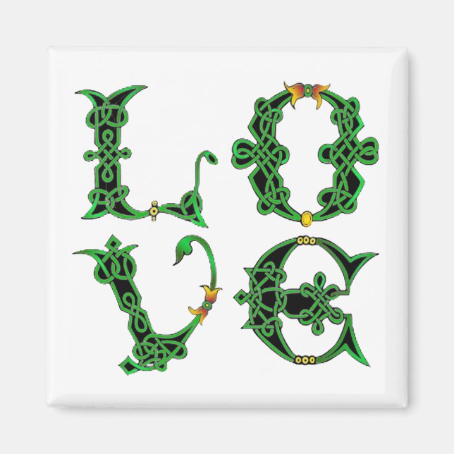 Magnet-A Celtic Kärlek Magnet (Framsidan)