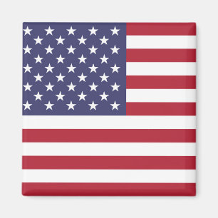 Magnet American United Stater USA flagga Square