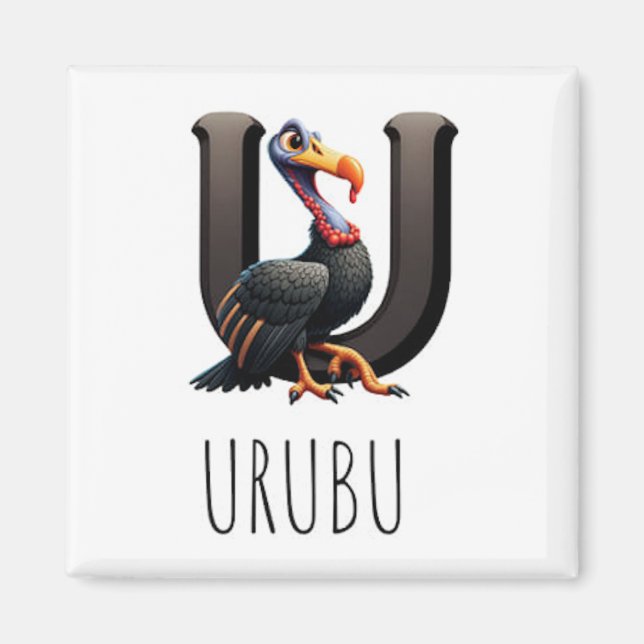 Magnet Animaux Rigolos Lettre U (Framsidan)