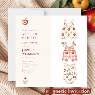 Magnet Apple, vårt Öga babyskor, vattenfärg