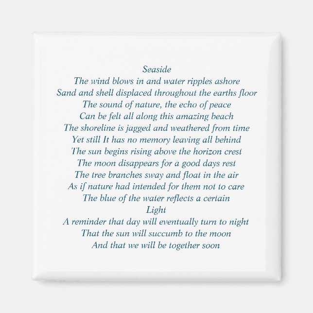 Magnet är färdigt med ursprunglig poesi (Framsidan)