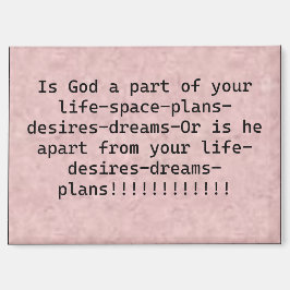 Magnet är Gud en del av ditt liv.