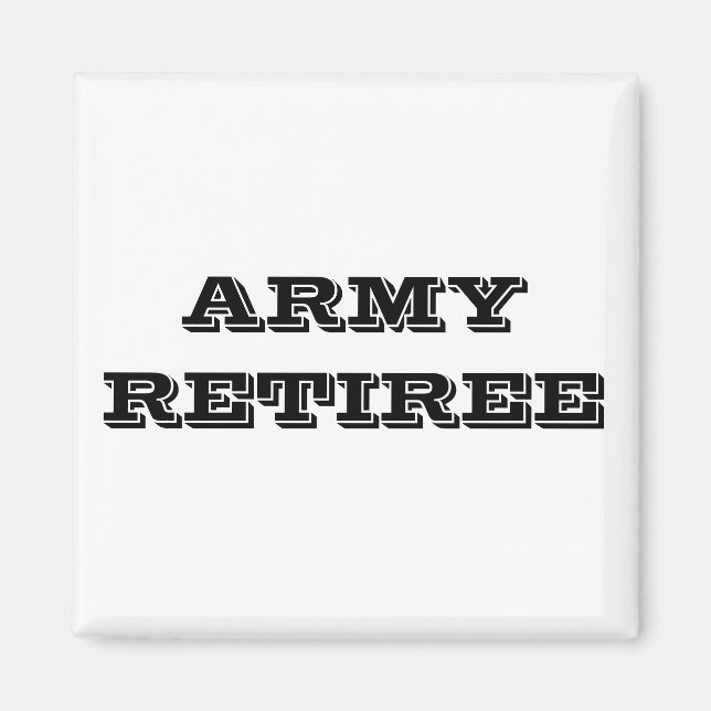 Magnet Army Retiree (Framsidan)
