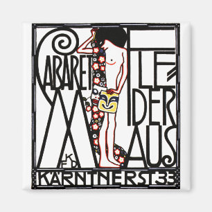 Magnet: Art nouveau - kabaret Fledermaus Magnet