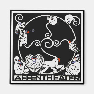 Magnet: Art nouveau - kabaret Fledermaus Magnet