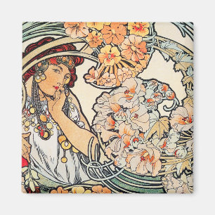 Magnet: Art nouveau - språk av blommor Magnet
