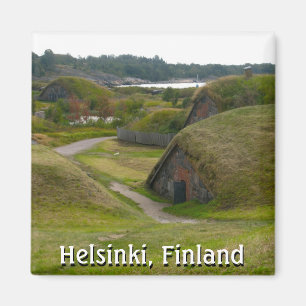 Magnet av den Soumenlinna ön, Helsingfors, Finlan
