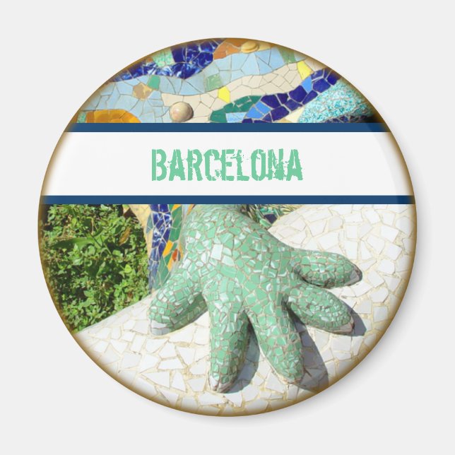 Magnet Barcelona Mosaic Lizard (Framsidan)