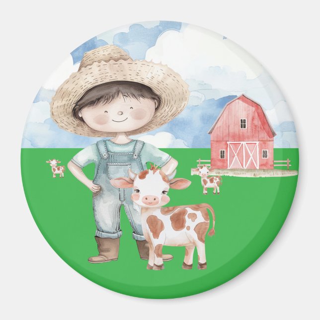 Magnet Bauernhofjunge (Framsidan)