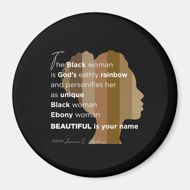 Magnet Beautiful är ditt namn (Framsidan)