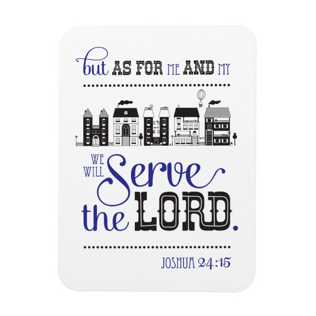 Magnet Bible Scripture Joshua 24:15 Gift (Vertikal)