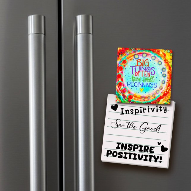 Magnet Big Sak Quote Colorful Roligt Inspiritivity (Skapare uppladdad)