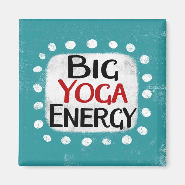Magnet Big Yoga Energy Refrigerator Magnet (Framsidan)