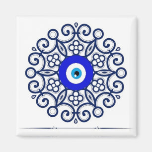 Magnet blue onde öga