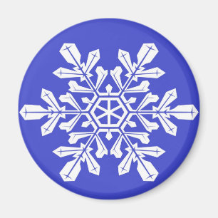 Magnet Blue Snö Flake