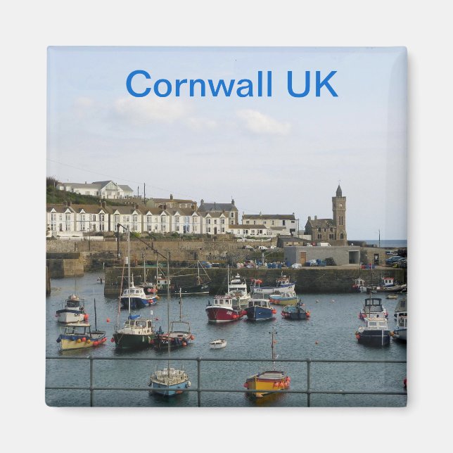 MAGNET - Boats i byhamnen - Cornwall (Framsidan)