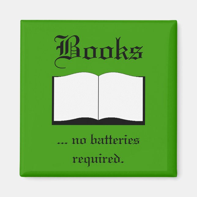 Magnet - Bokar ... behöver inga batterier (Framsidan)