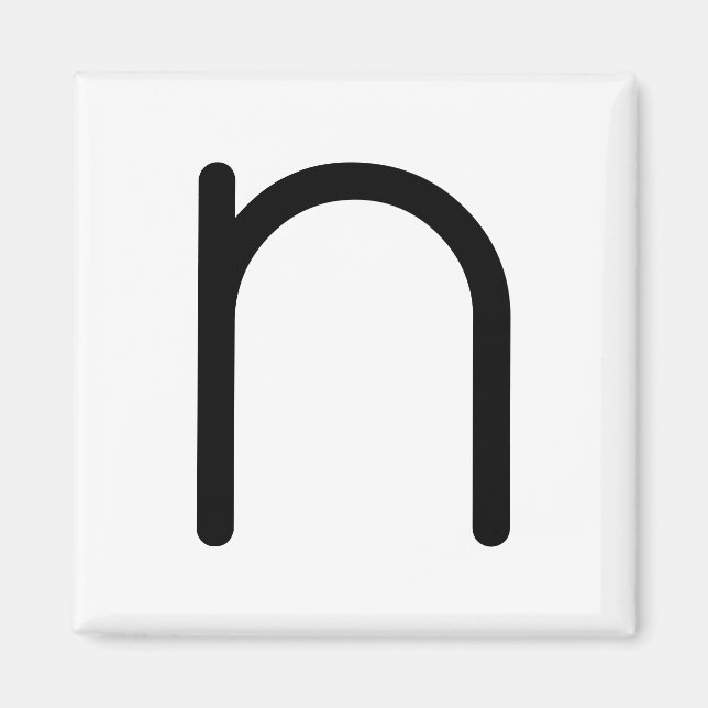 Magnet brev Rubrik "n" (Framsidan)