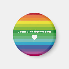 Magnet bunte Streifen und Jeanne de Sucrecoeur