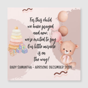 Magnet Card för skriptmeddelande i Baby för detta